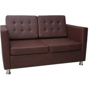 Resim Koltukstilim Vega İkili Kanepe Kahverengi 