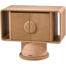 Resim Masifart Longa Truva Keson 79 Cm Cilasız Ham Ahşap 