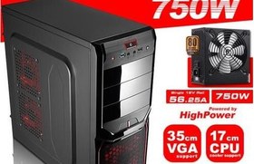 Resim AeroCool V3X Adv.Devil Red Ed.750W Kırmızı/Siyah ATX Kasa 