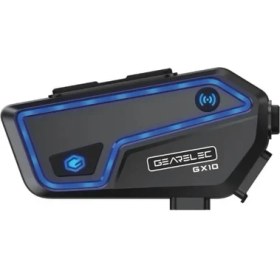Resim Zerzembe Gearelec GX10 Motosiklet Interkom Kask Bluetooth Kulaklık 