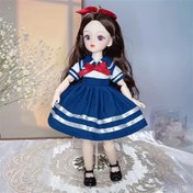 Resim Modaya Uygun 30Cm/11.8 İnç Renkli Gözleri ve Şirin Makyajı ile BJD Bebeği, DIY ve Hediye Vermek için İdeal - AKODEERD 
