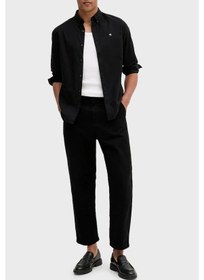 Resim Calvin Klein Jeans Erkek Uzun Kollu Klasik Düz Oxford Siyah Gömlek Lv140em125-ub1 Siyah 