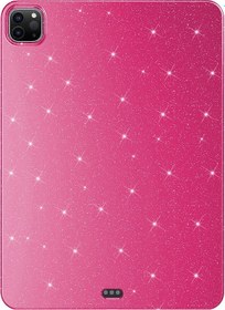 Resim Apple Uyumlu iPad, Pro 11 2020 2.nesil Simli Parlak Görünümlü Zore Tablet Koton Kılıf-gümüş Tablet Kılıfı 