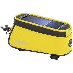 Resim Monyee Bisiklet Telefon Tutucu Çantası 4.8 İnç - Pvc+eva Malzeme, Mavi/sarı Seçenek, M Boy, Kulaklık Deligi Ve Uzatma Kablosu Dahil Sarı 