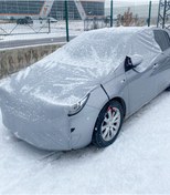 Resim CoverPlus Dacia Sandero Uyumlu Branda Kar Buz Önleyici Ön Cam Yarım Brandası 