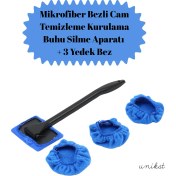 Resim Mikrofiber Bez Cam Temizleme Aparatı 3 Adet Yedek Başlıklı 