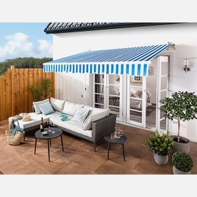 Resim Sunfun Polyester Tente Mavi-Beyaz 400x250 cm 