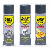 Resim Selsil Motor Temizleme Spreyi 200 Ml - Silikon Sprey 200 Ml - Etiket Sökücü 200 Ml 