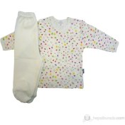 Resim Sema Bebe Pijama Takımı / Krem 