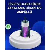 Resim 2’si 1 Arada LED Işıklı Elektrikli Böcek Öldürücü 