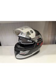 Resim KASK SHIRO KATANA SV ORBE MAT GRİ/SİYAH 