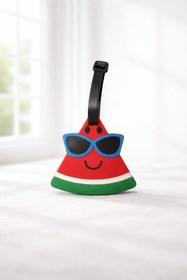 Resim Boldy Karpuz Figürlü Valiz Etiketi - Bavul Etiketi -Bagaj Etiketi-Çanta Etiketi-Valiz İsimliği-Luggage Tag 