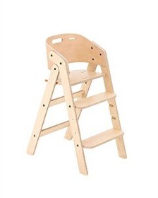 Resim Mamatoyz My Chair Only Chair Naturel Ahşap Açık Kahverengi Portatif Mama Sandalyesi 86x60x40 CM 