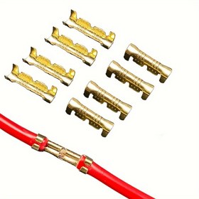 Resim 100 Adet U Şeklinde Tel Bağlantı Terminalleri, Sıkıştırma İçin Yüksek Kaliteli Demir Elektrik Bağlantıları, Bloklar ve Çatal Bağlantıları İçin İdeal, Güvenilir ve Dayanıklı, Endüstriyel Elektrik Aksesuarları 