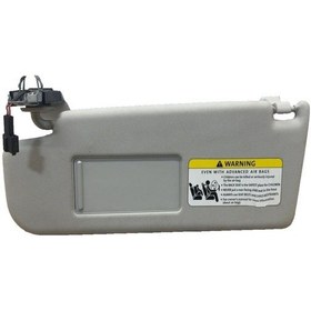 Resim Volkswagen Passat Cc 2009-2012 Model Arası Uyumludur Ön Sol Güneşlik Guneslık Aynalı Komple Koyu Gri 