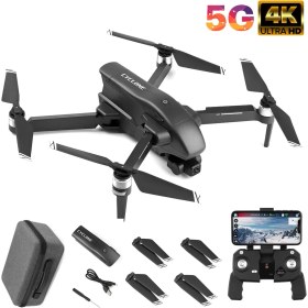 Resim Cyclone 30DK Uçuş 4K 5g Wifi Gps Drone Çift Eksen Gimbal Kamera Fırçasız Motor Katlanabilir Taşıma Çantalı 