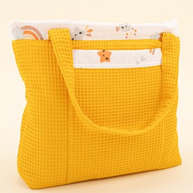 Resim Bebek Bakım Çantası - Hardal Petek - Turuncu Gökkuşağı 