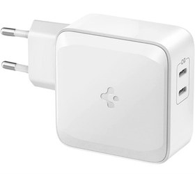 Resim Spigen ACH02693 PowerArc ArcStation Pro 65W USB-C Gallium Nitride (GaN) (Tek Kullanımda 60W/Çift Kullanımda 45W+20W) Hızlı Şarj Cihazı Beyaz 