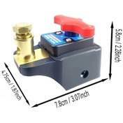 Resim Wangxi 1pc 12v 24v Yüksek Güçlü Saf Bakır Pil Kesme Anahtarı Araba Kamyon Karavan Tekne İçin Verimli Güç Kesme Sağlam Dayanıklı 