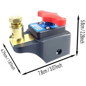 Resim Wangxi 1pc 12v 24v Yüksek Güçlü Saf Bakır Pil Kesme Anahtarı Araba Kamyon Karavan Tekne İçin Verimli Güç Kesme Sağlam Dayanıklı 