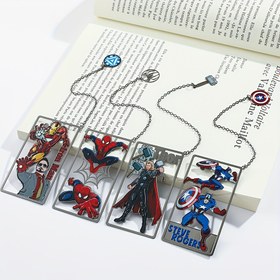 Resim 1/4 adet lisanslı Yaratıcı ve zarif desenli şık delikli metal kitap ayracılar, hayranlar için hediye, Aile ve sınıf arkadaşları İnce kalemlik Hediyesi Kitap Ayraç 