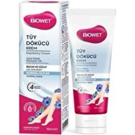 Resim Biowet Tüy Dökücü Krem Normal Ciltler İçin 100 ml Uzun Süreli Pürüzsüzlük Sağlar 