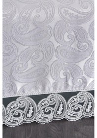 Resim Çeyiz Diyarı Şal 3 Parça Çift Kişilik Yatak Örtüsü Gri Gri 