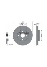 Resim Toyota Corolla Fren Diski On 2002-2007 Textar 92125803 2adettir 