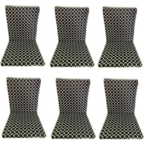 Resim Sandalye Minderi 6 Adet Bağcıklı Bahçe Minderi Arkalıklı(Karaçatı 