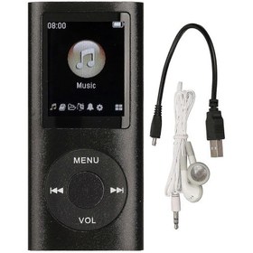 Resim Mp3 Çalar Şık Çok Fonksiyonlu Kayıpsız Ses İnce 1,8 İnç Lcd Ekran Taşınabilir Mp3 Müzik Çalar Dahili Pil İle Birlikte Gönderilir - M Siyah 