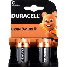 Resim Duracell C Size Alkalin Orta Boy Pil 2'Li 