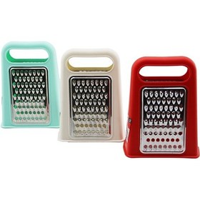 Resim Piramit Metal Mutfak Rendesi Çift Yönlü Renkli Plastik Üstten Tutmalı 