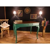 Resim Wooding 120 cm Tek Çekmeceli Masif Çalışma Masası 
