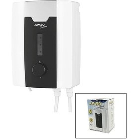 Resim Jumbo Premium Beyaz Ani Su Isıtıcı Elektrikli Şofben Duş 7 Emniyet Termostat 3 Kademeli 8000w Çok Renkli 