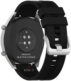 Resim Huawei Watch GT2 Elite-Sport-Classic 46mm-GT2 Pro 22mm İle Uyumlu NovaGT Supreme Silikon Kordon Siyah 