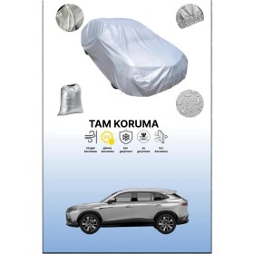 Resim Dokaca Gri Mg Hs Uyumulu Oto Branda, Araba Brandası, Koruyucu Örtü 
