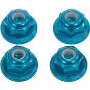 Resim Honmex Wltoys 12428/12423 Ve Fy03 Rc Araçları İçin M4 Metal Tekerlek Kilidi Somunu - Mavi, 4 Adet 