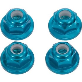 Resim Honmex Wltoys 12428/12423 Ve Fy03 Rc Araçları İçin M4 Metal Tekerlek Kilidi Somunu - Mavi, 4 Adet 