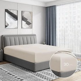 Resim Tech Butiq Soley | Puella |%100 Pamuk Lastikli Bebek Çarşaf | 70 x 140 Ekru 
