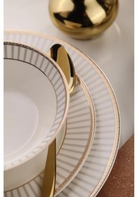 Resim Kütahya Porselen Bone Kalipso Yemek Takımı 27 Parça 6 Kişilik Çok Renkli 