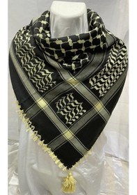Resim Arwoan Puşi Boyunluk Şal - Sarı-siyah Sarı-siyah Sarı - Siyah 