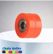 Resim Tongdashop Evrensel Motosiklet 8/10mm Zincir Rulolu Gergi Kasnağı Kılavuzu - Turuncu, 8mm/0.32in 