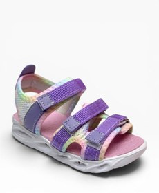 Resim Cakgo Arzen Bebe 230-26 3 Cırtlı Işıklı Anatomik Kız Çocuk Sandalet Lila Pembe 26-30 