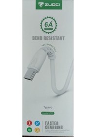 Resim Zuoci 6 Amper Hızlı Şarj Kablosu Apple iPhone Uyumlu-Typc 2 Amper Micro 