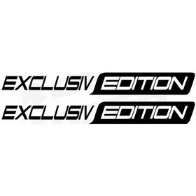 Resim Exclusiv Edition Long Two Color Sticker Siyah 