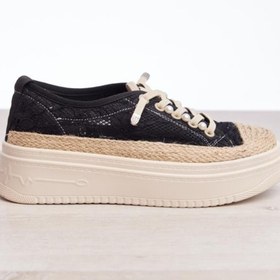 Resim Derinet Fileli Hasırlı Taşlı Kadın Sneaker 