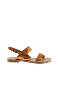 Resim Bueno Shoes Turuncu Parlak Deri Kadın Düz Sandalet 01wu3421 