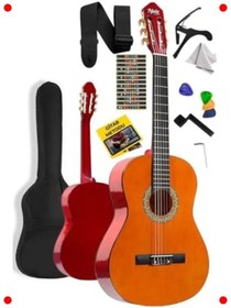 Resim Genel Markalar Klasik Gitar Seti (4/4): Ayarlanabilir Saplı & Doğal 
