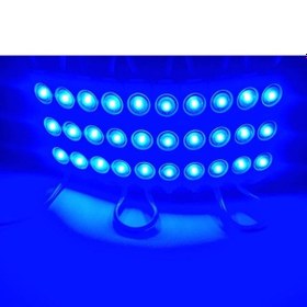 Resim 12v 3 Ledli Parmak Led Modül 1.5w 2835 Mercekli Mavi 2 Adet 