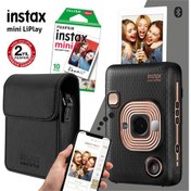 Resim Instax Mini LiPlay Hybrid Fotoğraf Makinesi - Çanta - 10lu Film Seti 